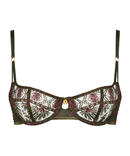 Aubade Sounds of Heart Half Cup Bra - Dark Garden
