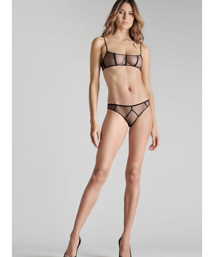 Maison Close L'Amoureuse Corset Bra Black Dahlia