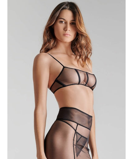 Maison Close L'Amoureuse Corset Bra Black Dahlia
