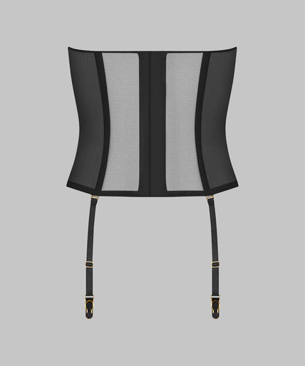 Scandale – L'Amoureuse Corset with Suspenders Black