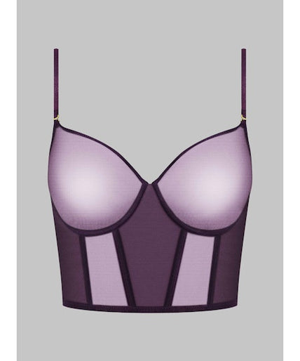 Maison Close L'Amoureuse Bustier Bra Purple Orchid