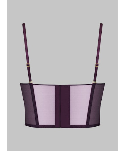 Maison Close L'Amoureuse Bustier Bra Purple Orchid