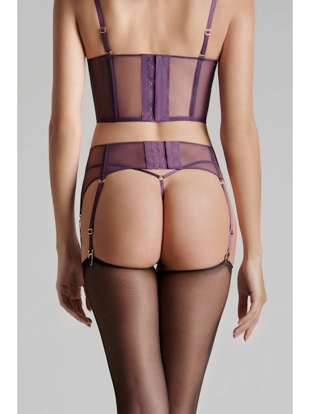 Maison Close L'Amoureuse Garter Belt Purple Orchid