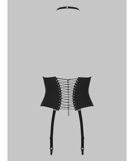 Maison Close Nuit Infinie Garter Belt With Suspenders in Black