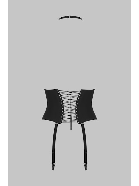 Maison Close Nuit Infinie Garter Belt With Suspenders in Black