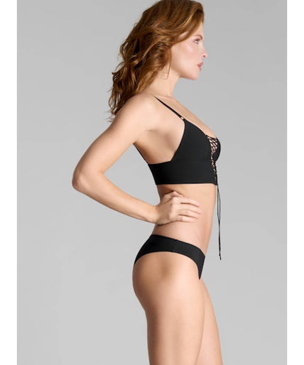 Maison Close Nuit Infinie Bustier Triangle Bra in Black
