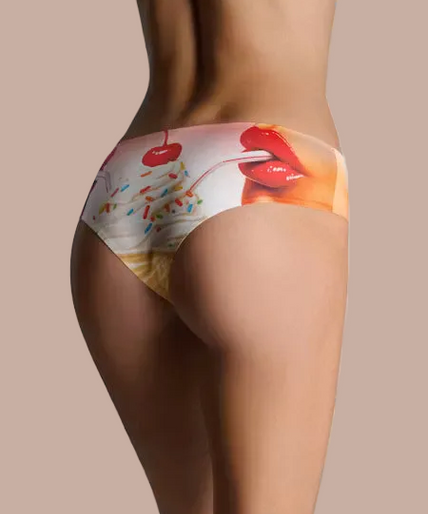 Maison Close – Comic Strip Hipster Panty Ice Cream Pink