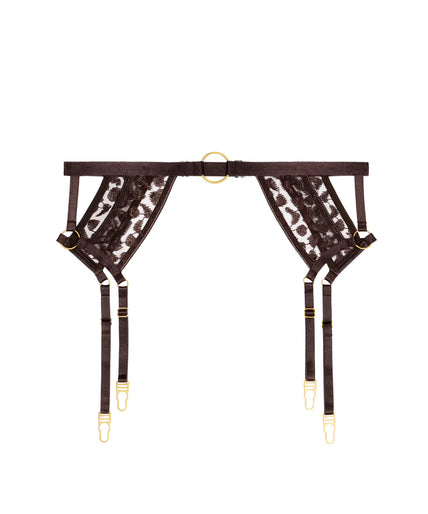 Aubade Crazy In Love Suspender - Satin Brown