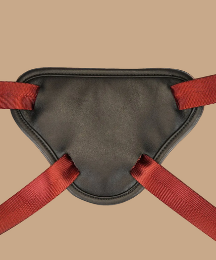 Liebe Seele Universal Leather Strap-On Harness – Wine Red