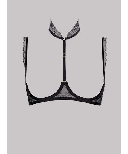 Maison Close Le Petit Secret Open Bra in Black