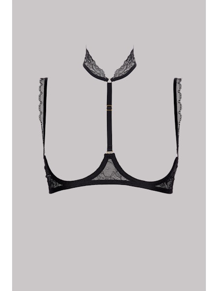 Maison Close Le Petit Secret Open Beha in Zwart
