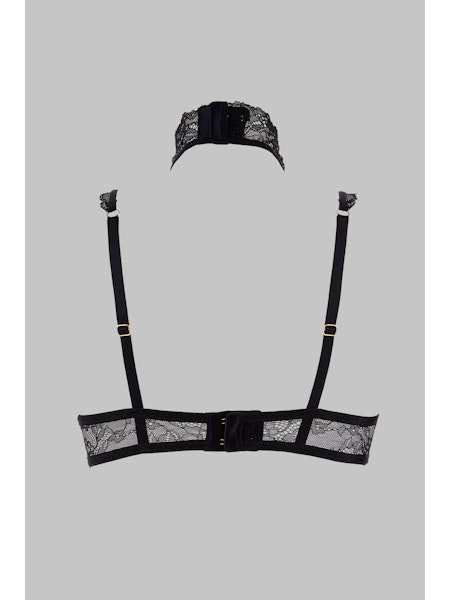 Maison Close Le Petit Secret Open Beha in Zwart
