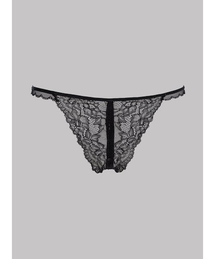 Maison Close Le Petit Secret Openable Tanga in Black