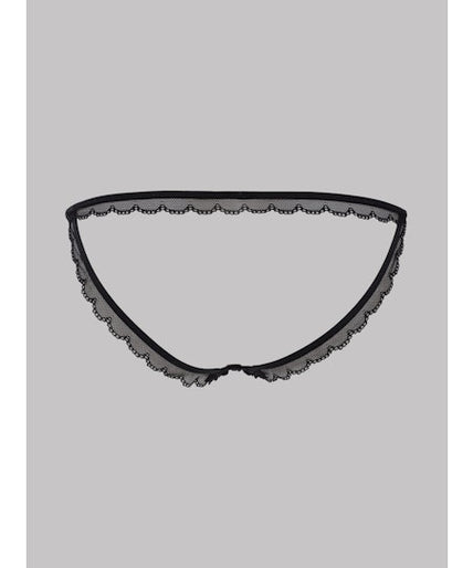 Maison Close Le Petit Secret Open Brief in Black