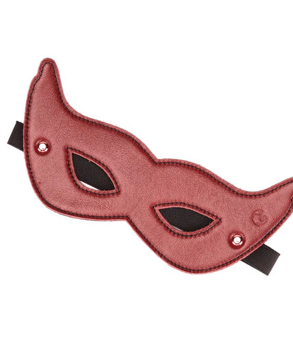 Liebe Seele Lederen Open-Oog Blinddoek – Wijnrood