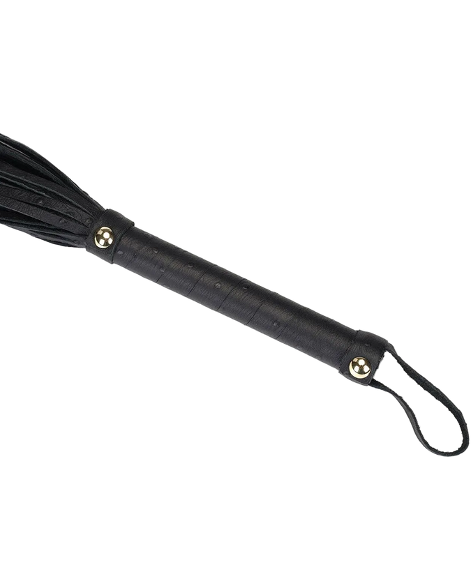 Liebe Seele Demon's Kiss Small Black Leather Flogger