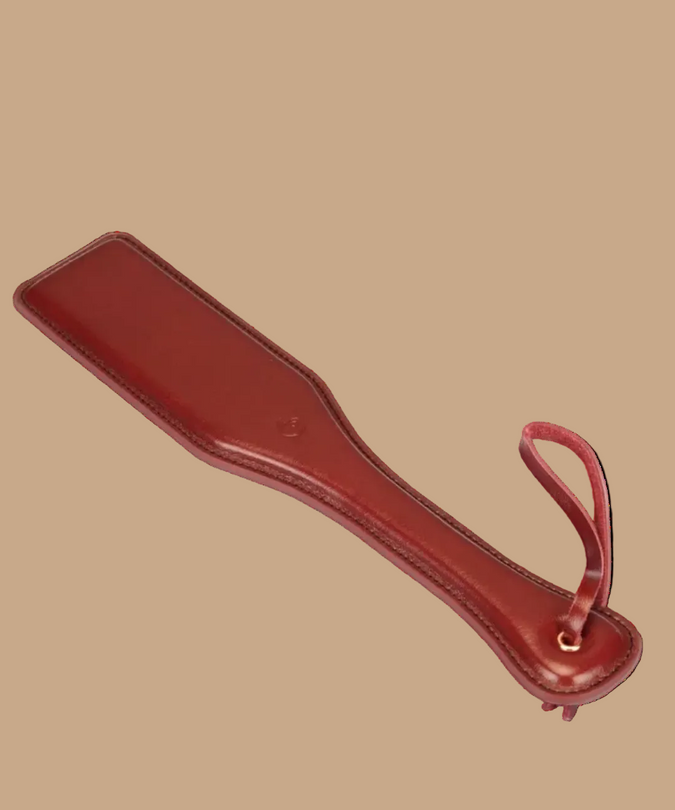 Liebe Seele Leather Spanking Paddle – Wine Red