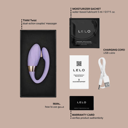 LELO – TIANI Twist Couples Vibrator – Lavender - by Pleasurements