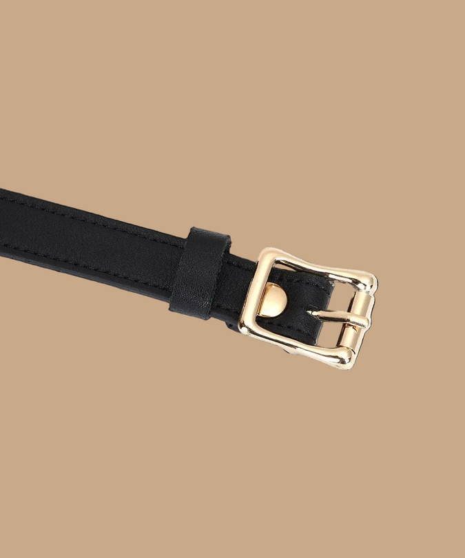 Liebe Seele Dark Secret Leather Blindfold – Black
