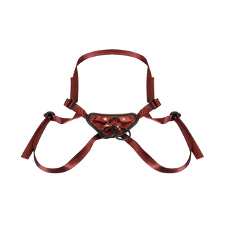 Liebe Seele Universal Leather Strap-On Harness – Wine Red