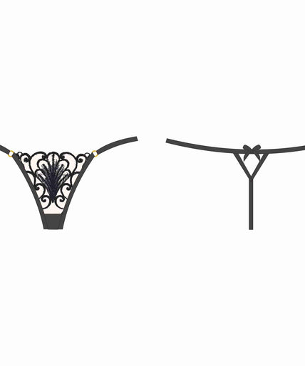 Shikkosa Thong Alba in Black