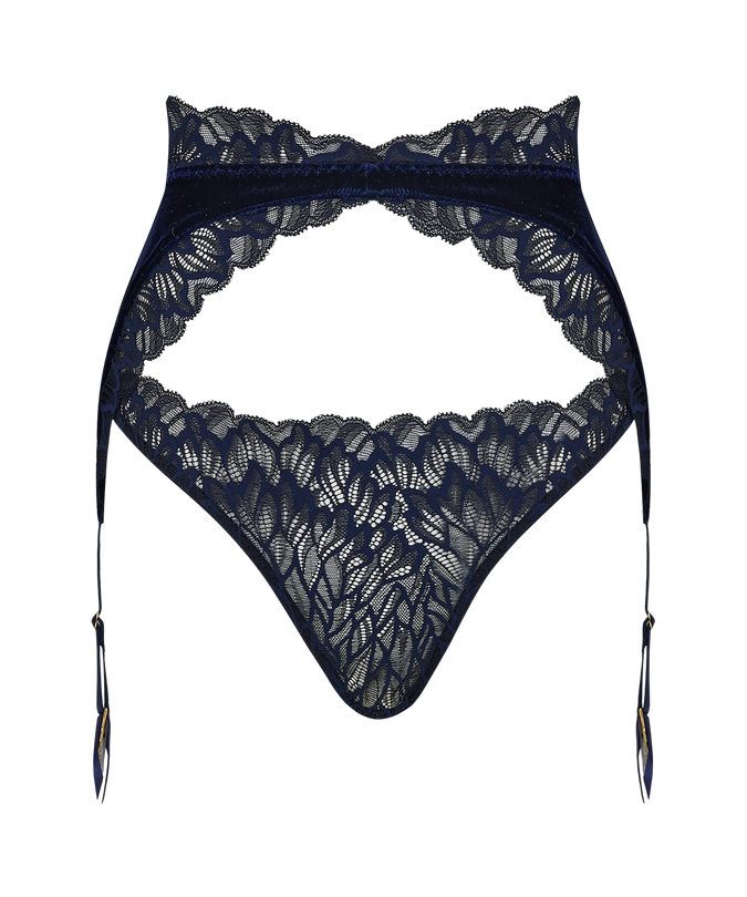 Coco de Mer Azzurra Open Suspender Knicker