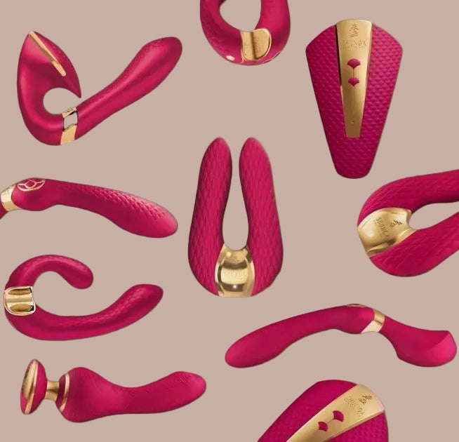 Shunga – Display of 6 Fuchsia Intimate Massagers