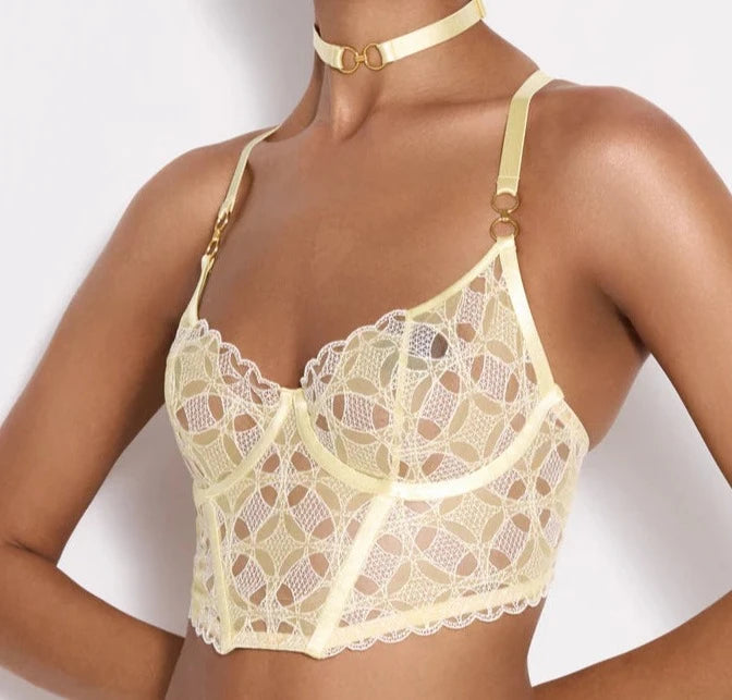 Bordelle Alta Bodice Bra Lemon