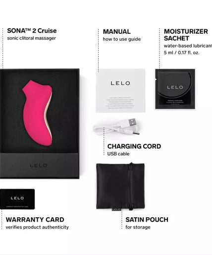 Pleasure nummer 26 van LELO: SONA 2 Cerise - Sonische stimulator
