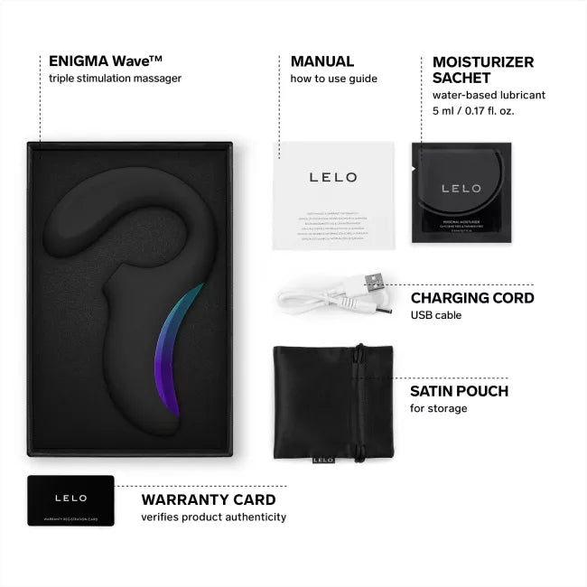 Pleasure nummer 20 van LELO: ENIGMA Wave Black - Sonische vibrator
