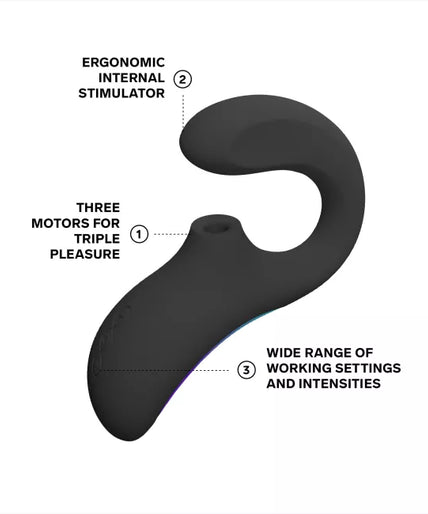 Pleasure nummer 20 van LELO: ENIGMA Wave Black - Sonische vibrator