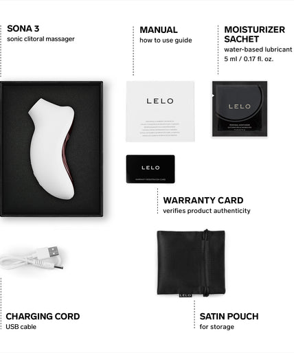 Pleasure nummer 25 van LELO: SONA 3 Wit - Sonische stimulator