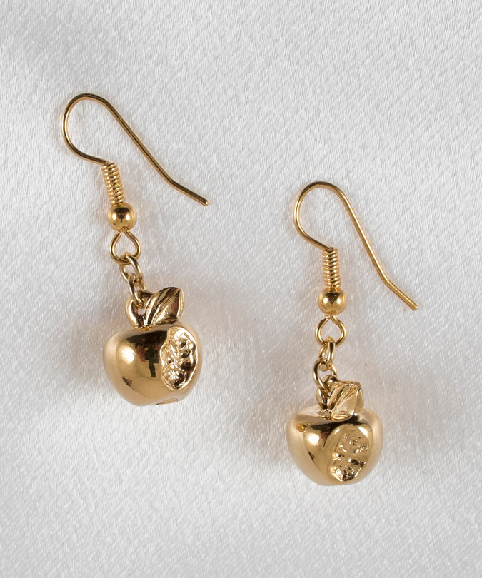 Sylvie Monthulé Apples Design Earrings Gold