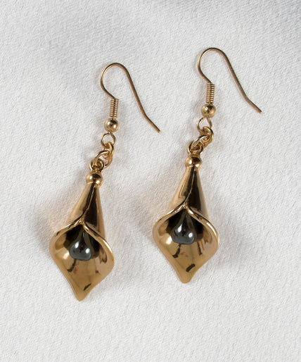 Arum desing oorringen in Goud