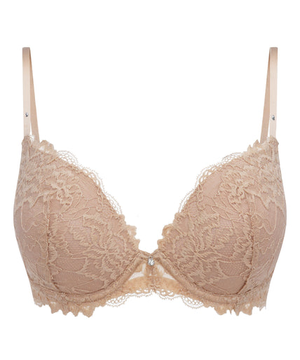 Heavenly Push-Up Bra Beige