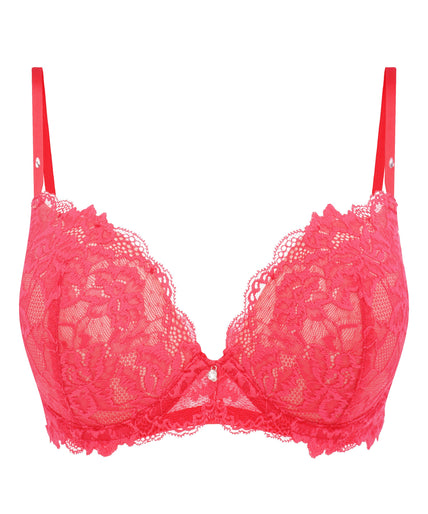 Heavenly Push-Up Bra Red