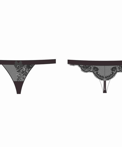 Shikkosa Thong Carlotta in Black