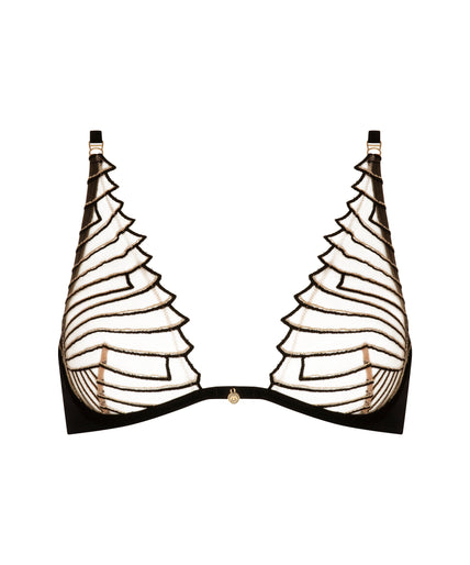 Atelier Amour – Cosmic Dream Underwired Triangle Bra - Black