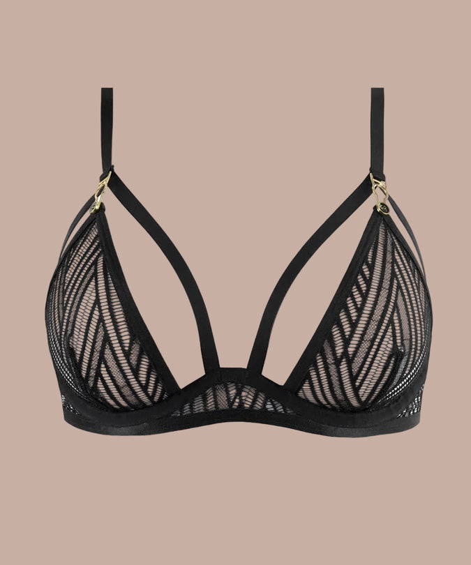 Atelier Amour – Clair Obscur Wired Triangle Bra Black