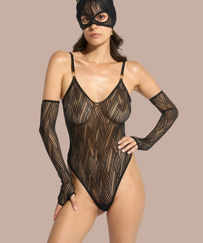 Atelier Amour – Clair Obscur Long Gloves Black