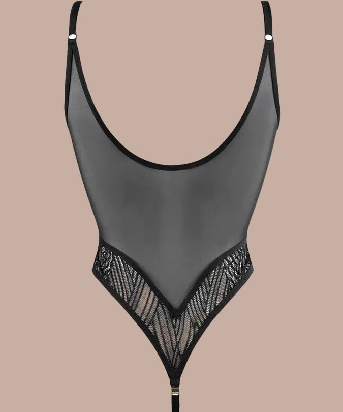 Atelier Amour – Clair Obscur Bodysuit Black