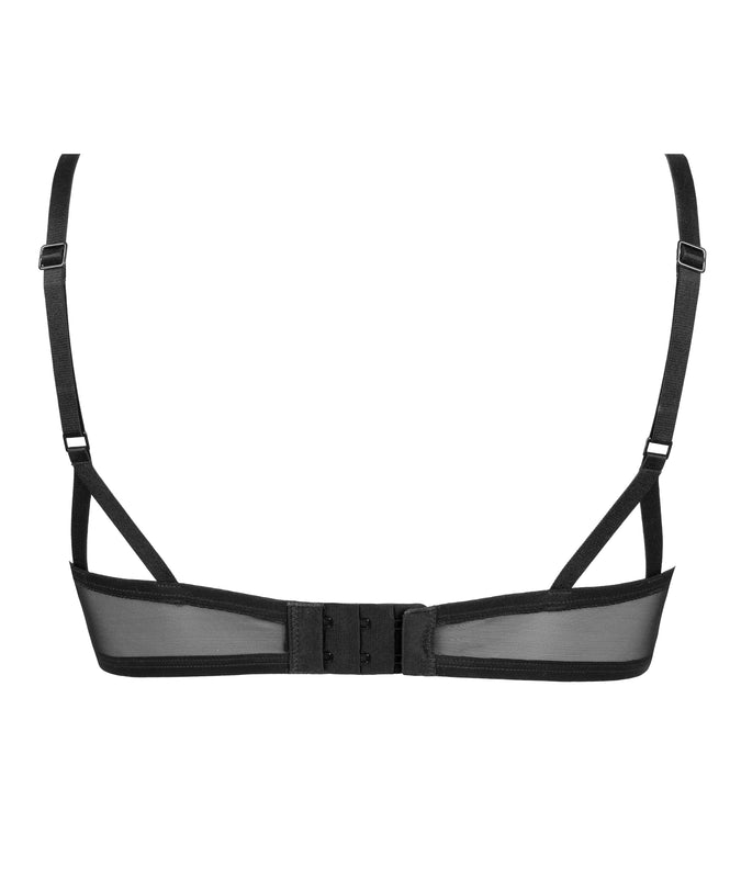 Atelier Amour – Dernier Frisson Demi Cup Bra - Black & Red