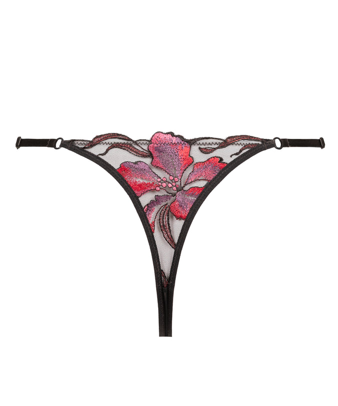 Atelier Amour – Dernier Frisson Thong - Black & Red
