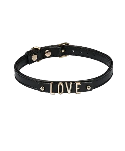Liebe Seele DIY Leather Choker – 21 Letters – Black