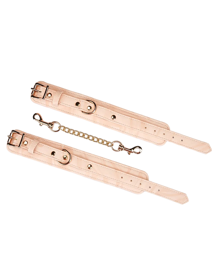 Liebe Seele Boudoir Amor Vegan Leather Handcuffs – Pink