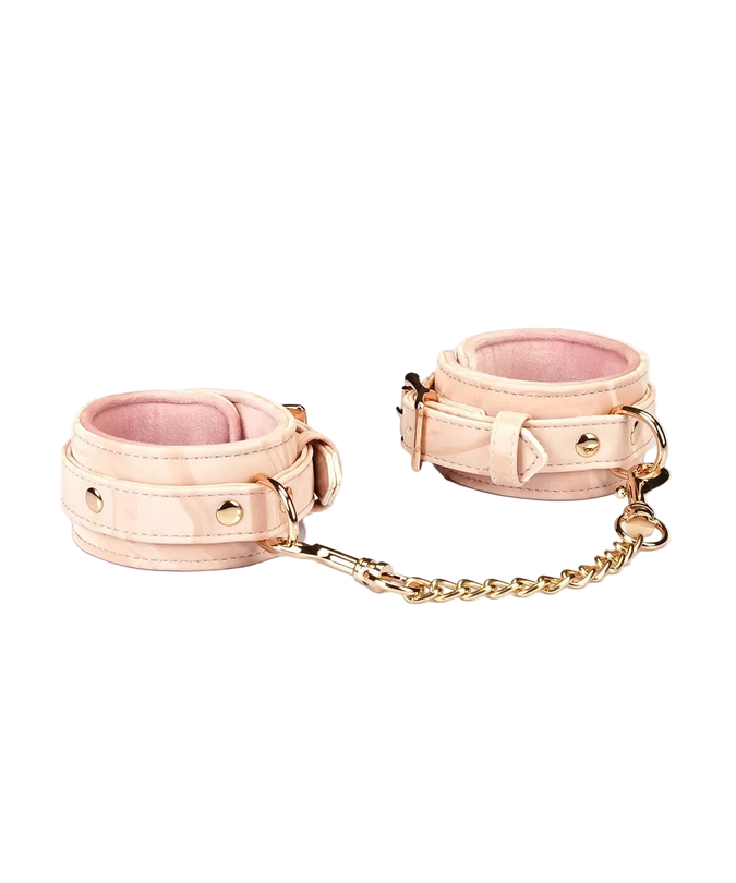 Liebe Seele Boudoir Amor Vegan Leather Handcuffs – Pink