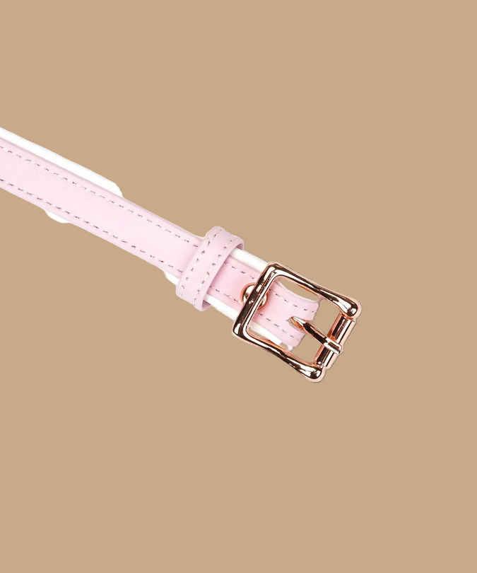 Liebe Seele Fairy Leather Blindfold – Pink & White