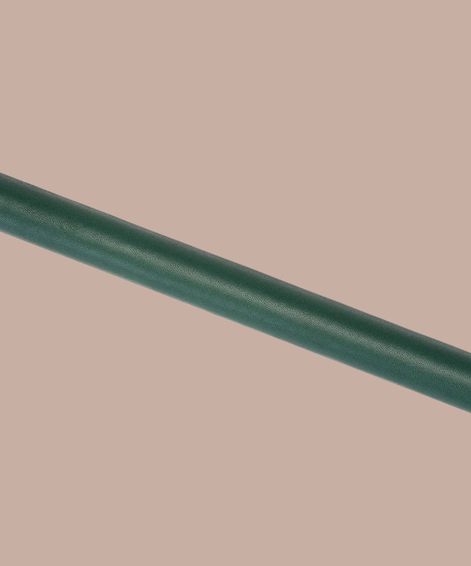 Liebe Seele Coated Spreader Bar van koeienleer – Mosgroen Chic