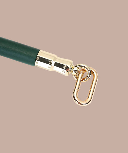 Liebe Seele Coated Spreader Bar van koeienleer – Mosgroen Chic