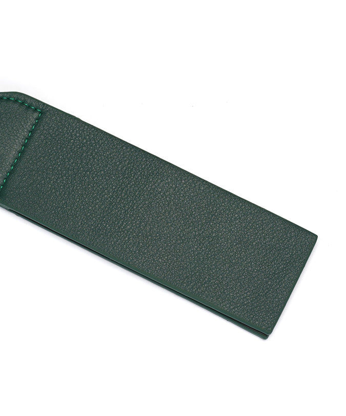 Liefdevolle Ziel Koeienleer Gespleten Tawse Paddle – Mosgroen Chic